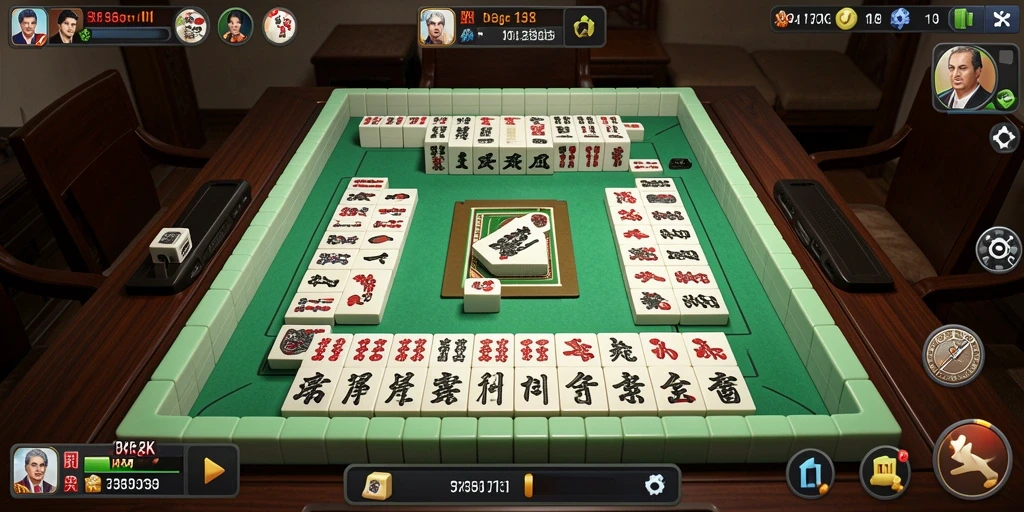 Tangkapan layar dari permainan Mahjong 73K dengan tampilan menarik.