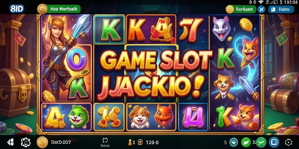 Tampilan gameplay seru dari game slot 8ID yang penuh warna.