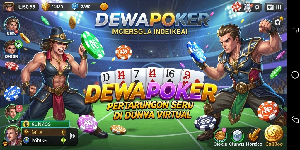 Tampilan intens dari pertarungan seru di DEWAPOKER.