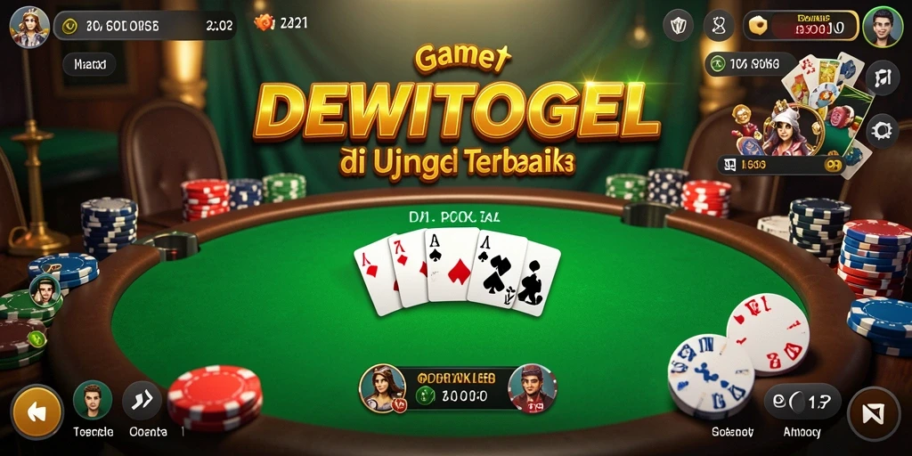 Tampilan gameplay seru di DEWITOGEL saat bermain Poker.