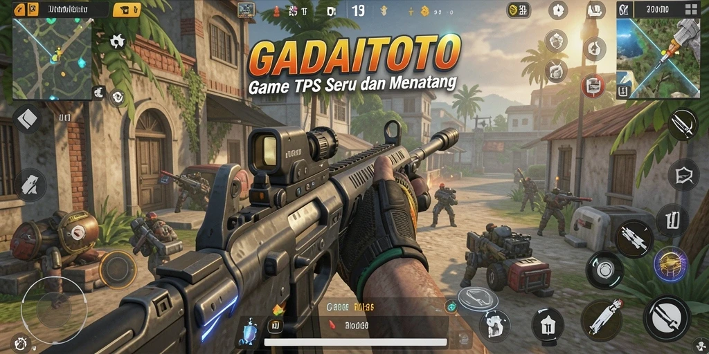 Screenshot GADAITOTO menunjukkan aksi pertempuran yang mendebarkan.