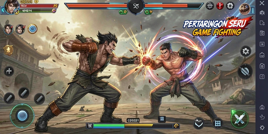 Gameplay pertarungan seru dari QQ1221 yang mendebarkan.