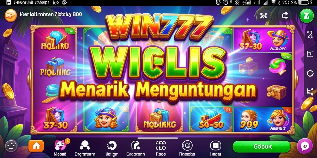 Tangkapan layar dari gameplay menarik di WIN777 dengan tema slot yang beragam.